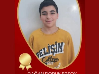 4. ULUSAL PİSAGOR MATEMATİK YARIŞMASI'NDA FİNALLERE KALAN ÖĞRENCİMİZ ÇAĞAN DORUK ERSOY'U KUTLUYORUZ!